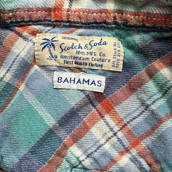 Scotch & Soda | Plaid blue flannel button up - Picture 6 of 16